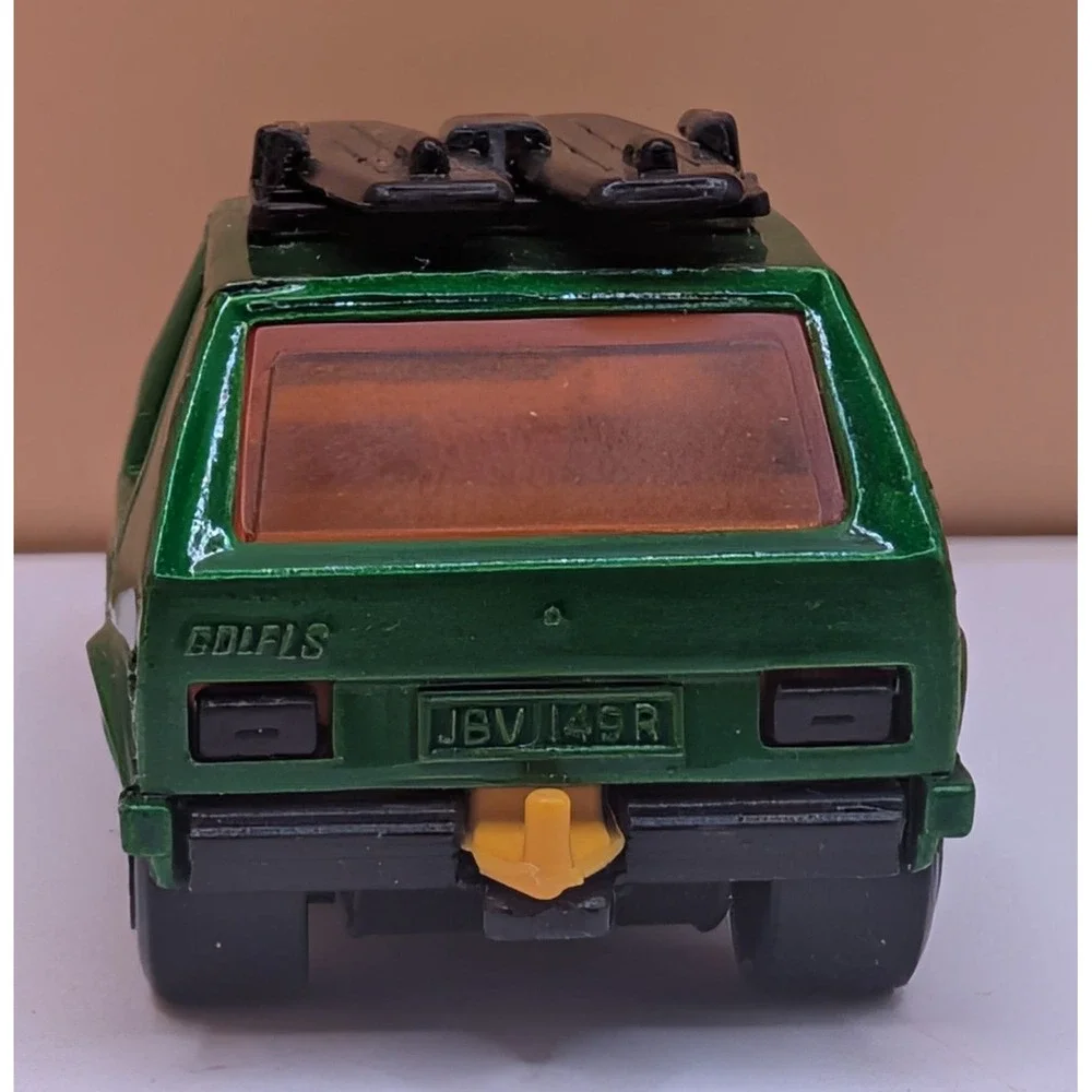 Matchbox Superfast No 7 VW Golf Green 1976 Lesney England Box Surfboards